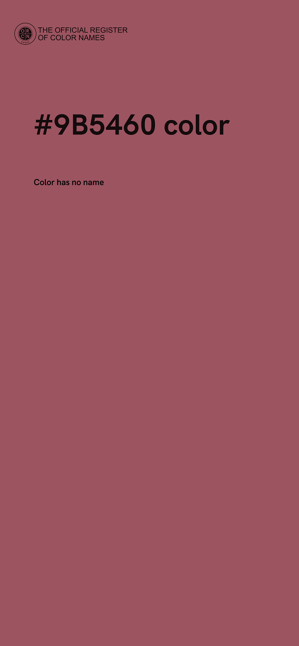 #9B5460 color image