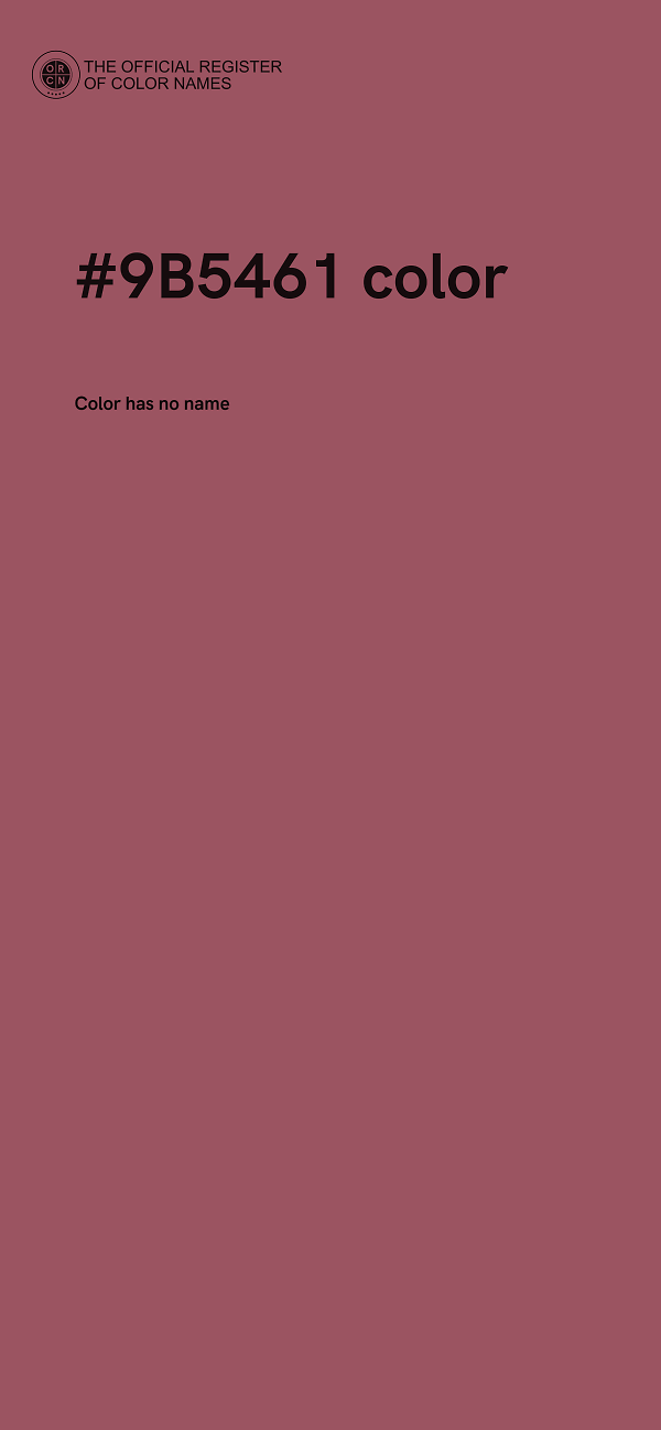 #9B5461 color image