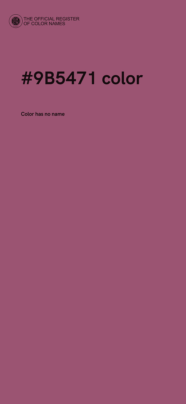 #9B5471 color image