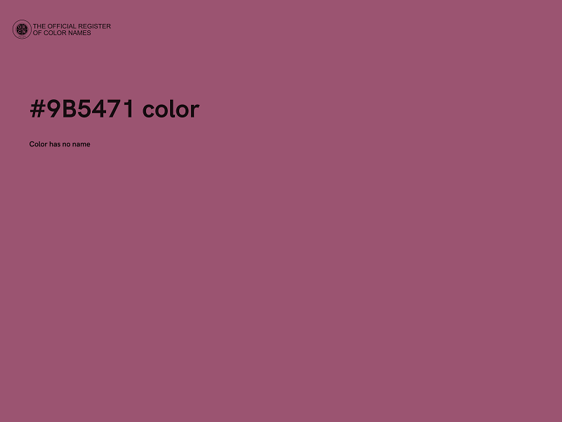 #9B5471 color image