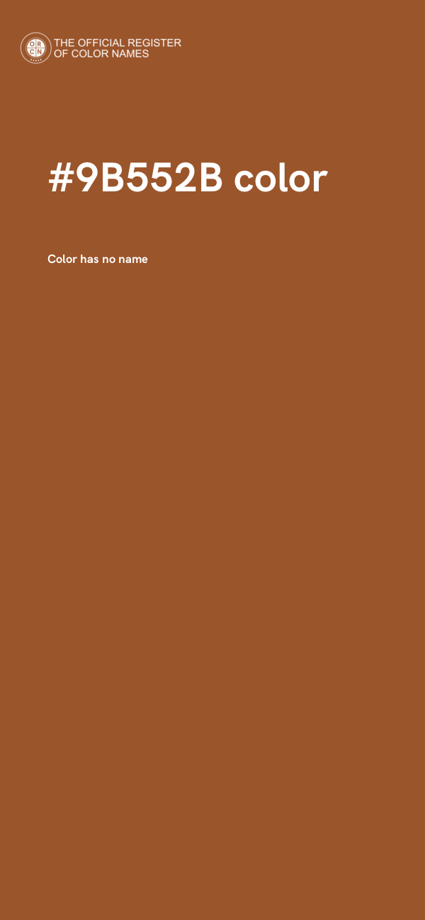 #9B552B color image