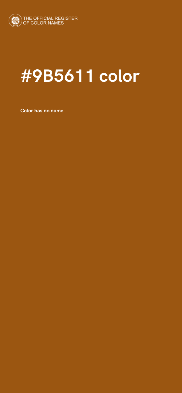 #9B5611 color image