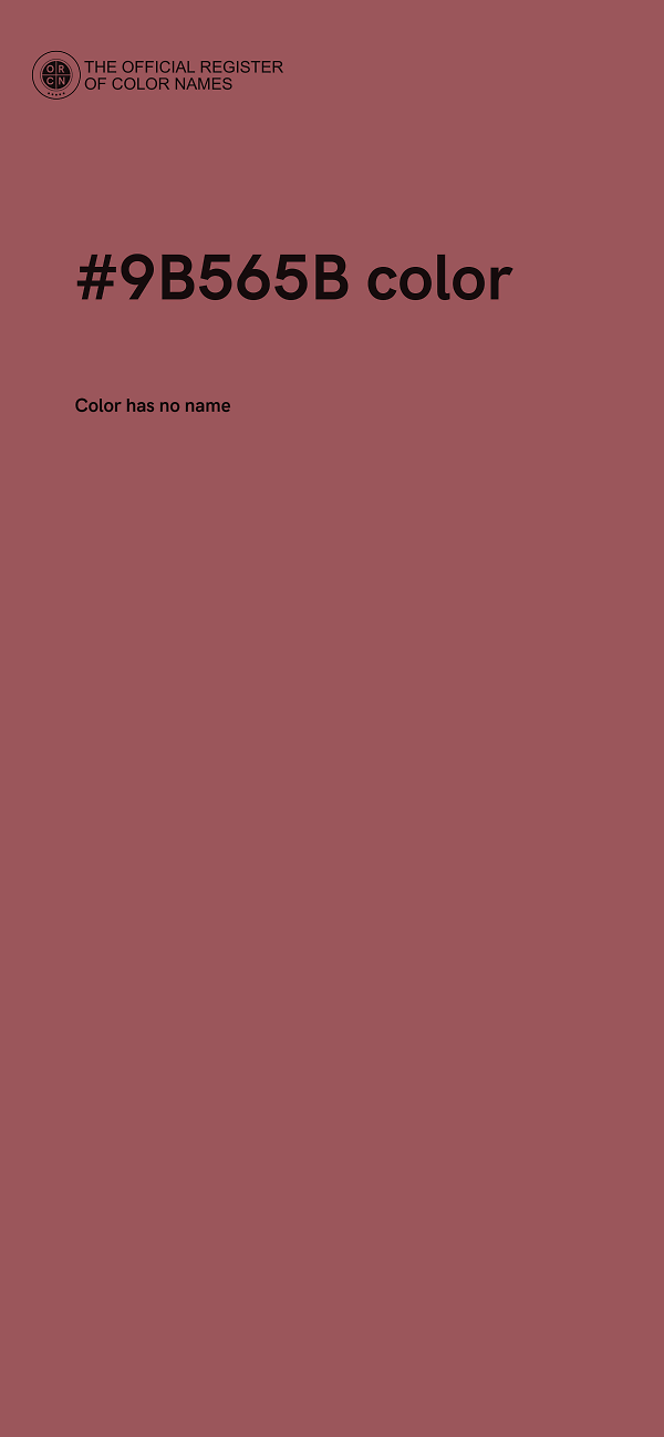 #9B565B color image