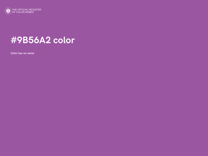 #9B56A2 color image