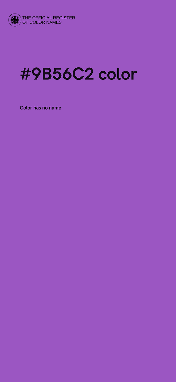 #9B56C2 color image