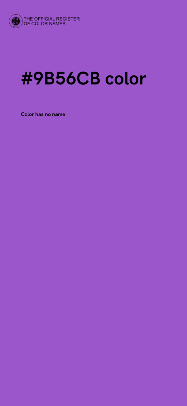#9B56CB color image