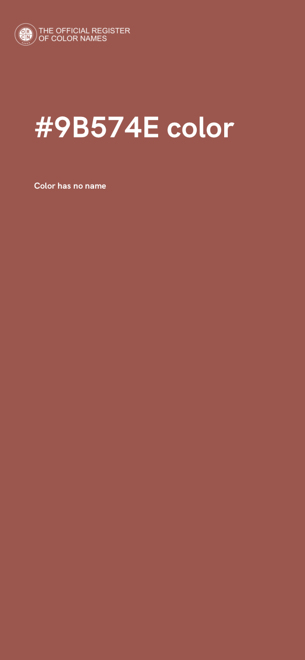 #9B574E color image