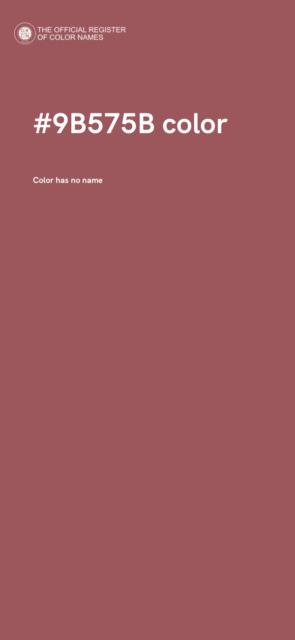 #9B575B color image