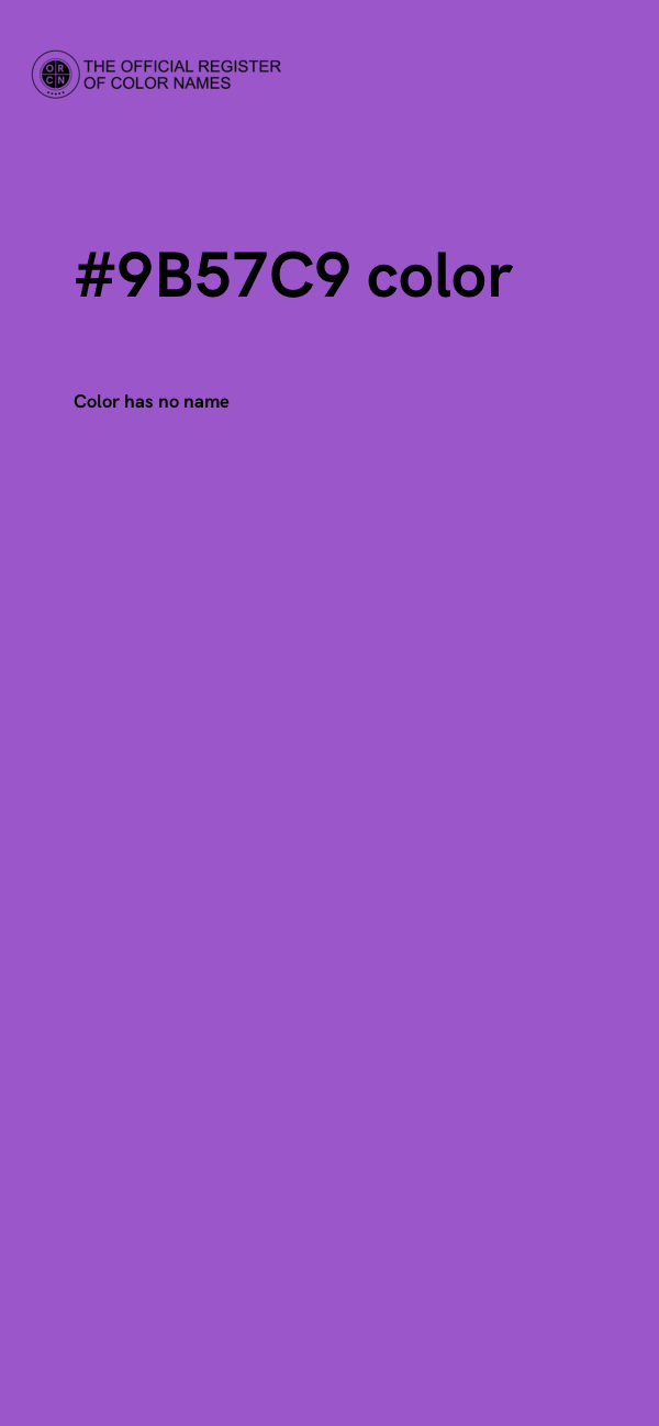#9B57C9 color image