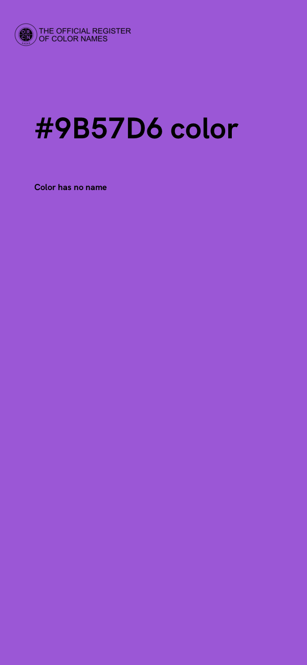 #9B57D6 color image