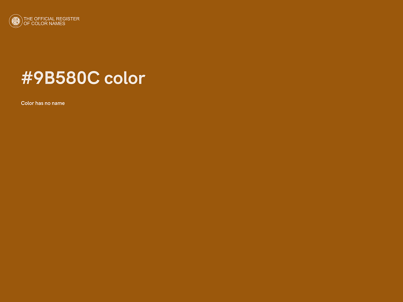 #9B580C color image