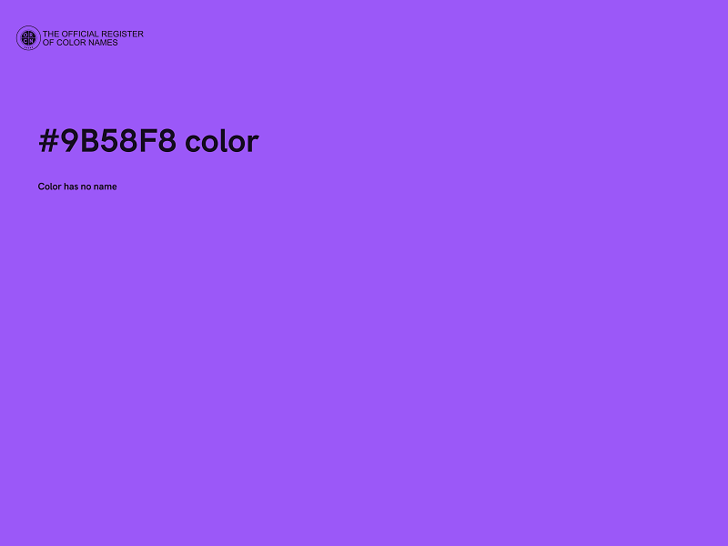 #9B58F8 color image