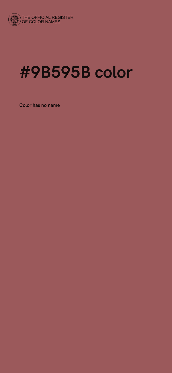 #9B595B color image