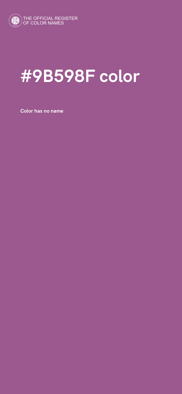 #9B598F color image