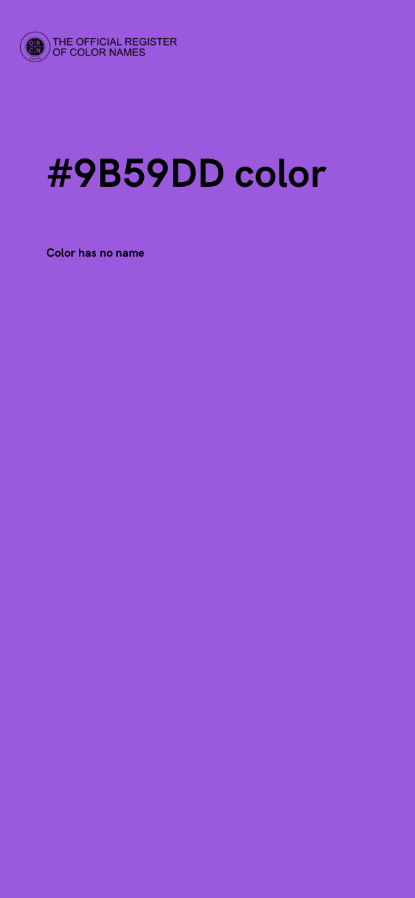 #9B59DD color image