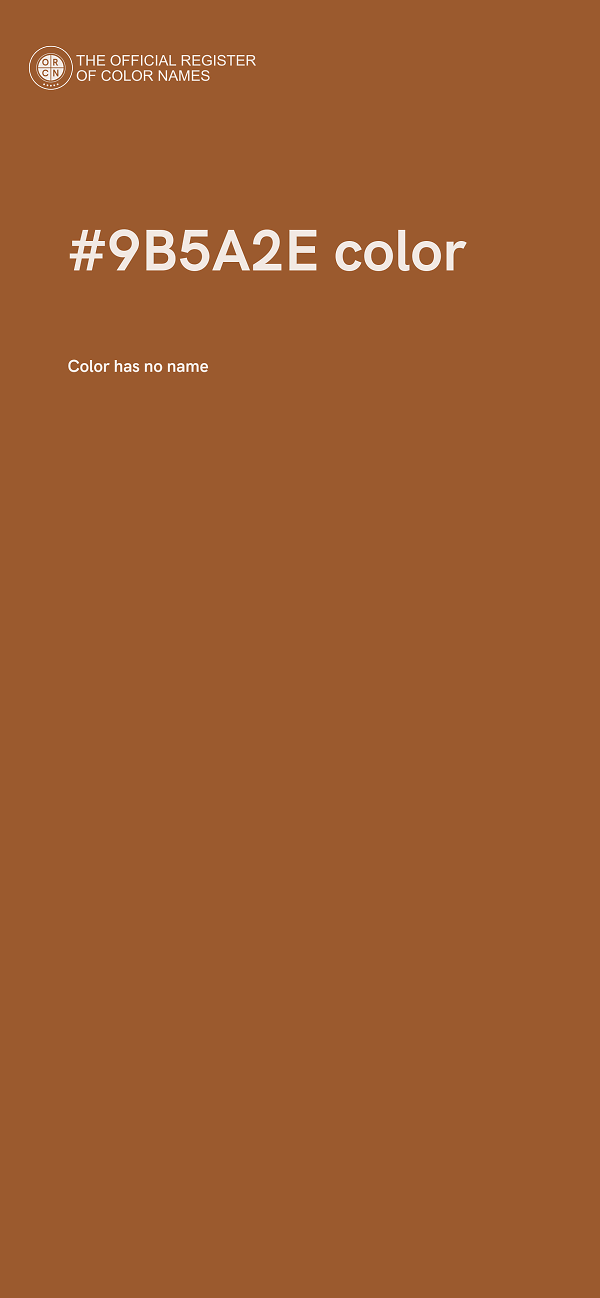 #9B5A2E color image