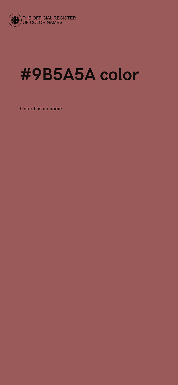 #9B5A5A color image
