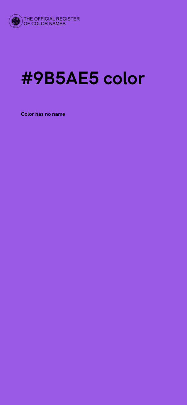 #9B5AE5 color image