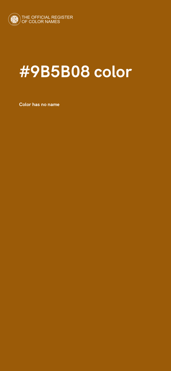 #9B5B08 color image