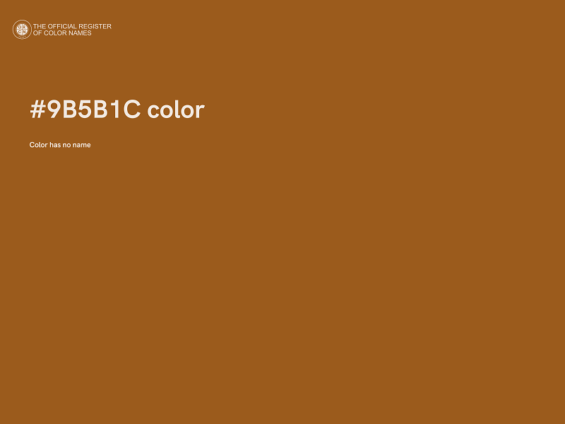 #9B5B1C color image