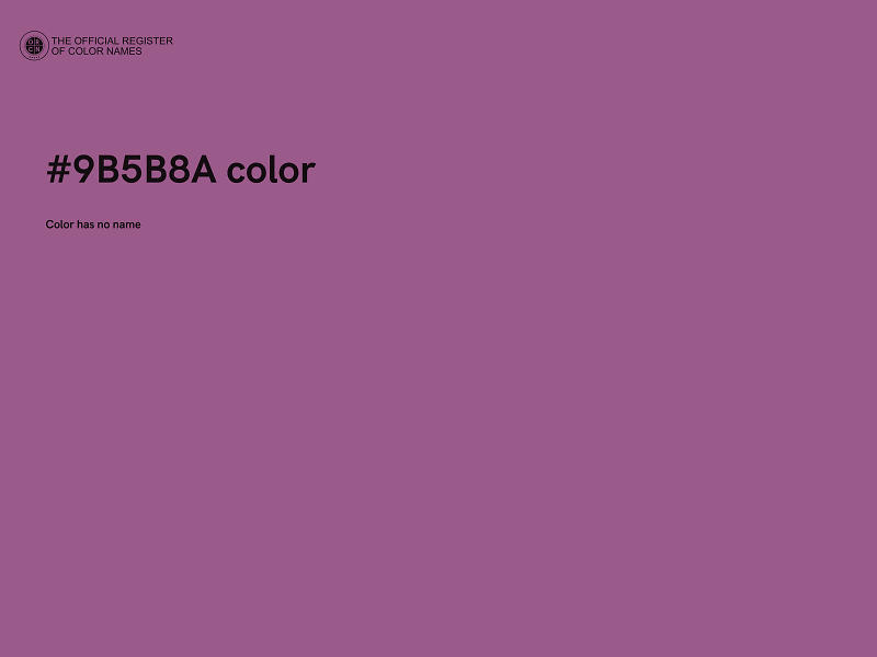 #9B5B8A color image