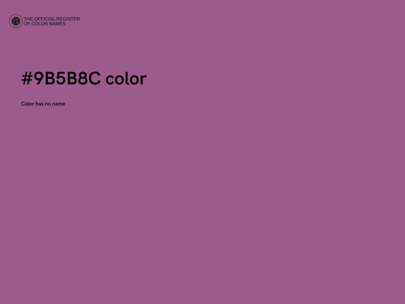 #9B5B8C color image