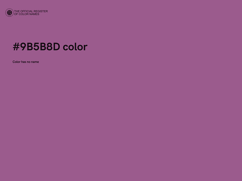 #9B5B8D color image