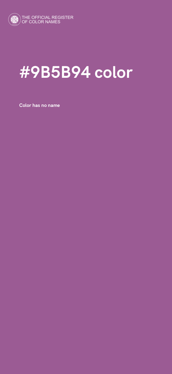 #9B5B94 color image