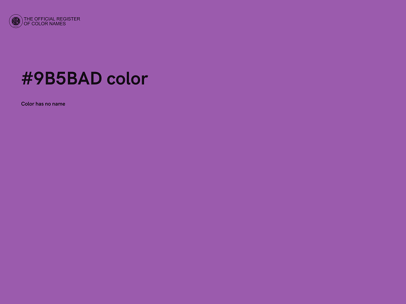 #9B5BAD color image
