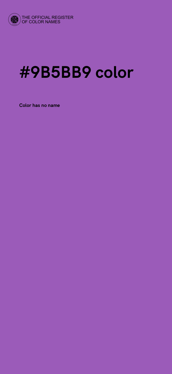 #9B5BB9 color image