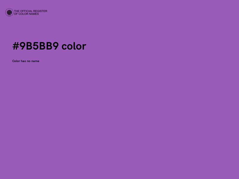 #9B5BB9 color image