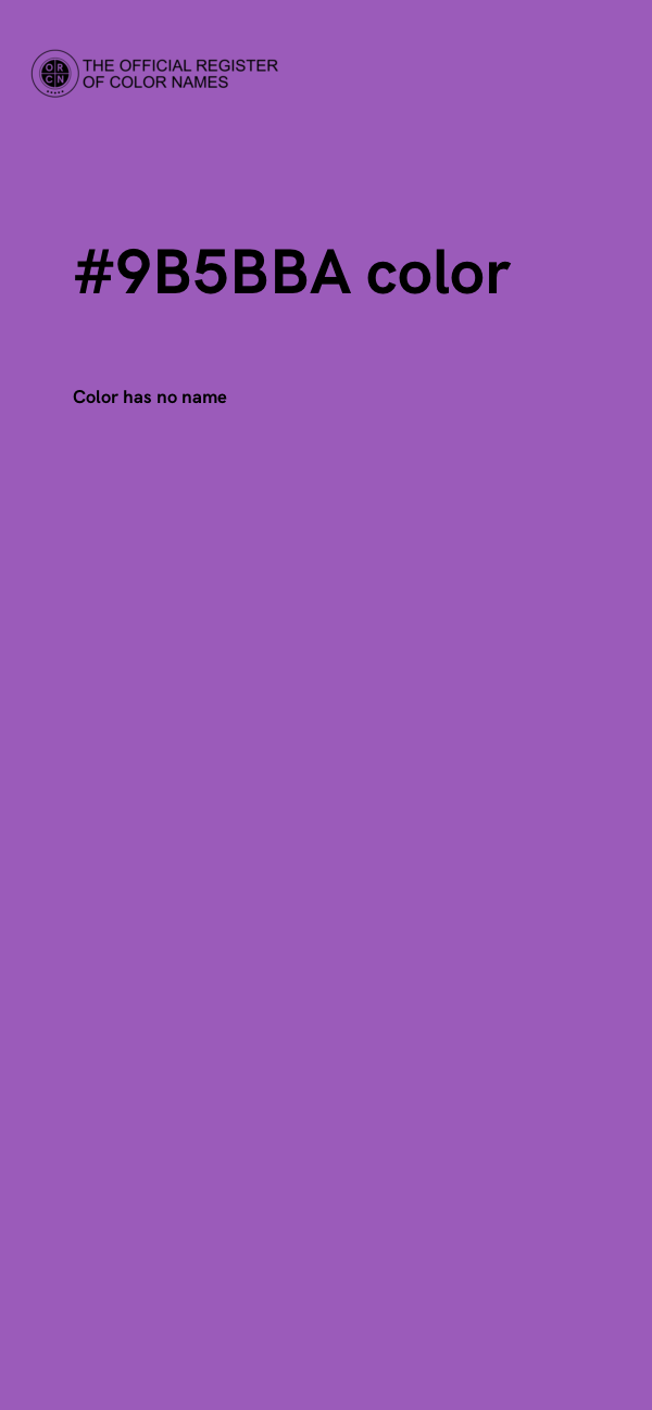 #9B5BBA color image