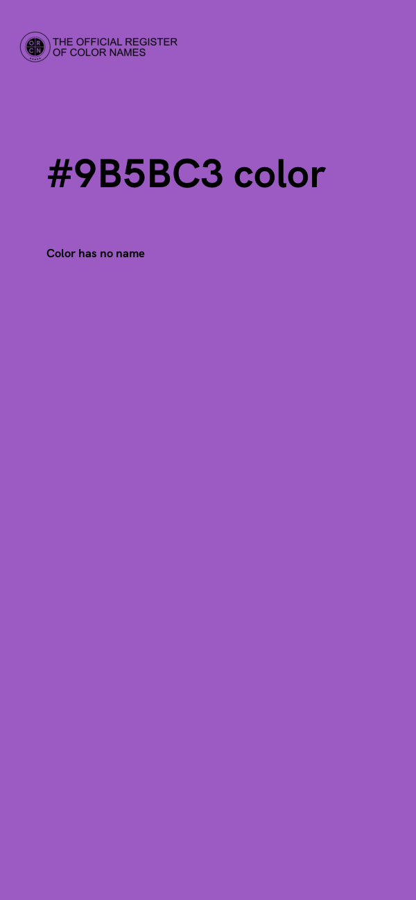 #9B5BC3 color image