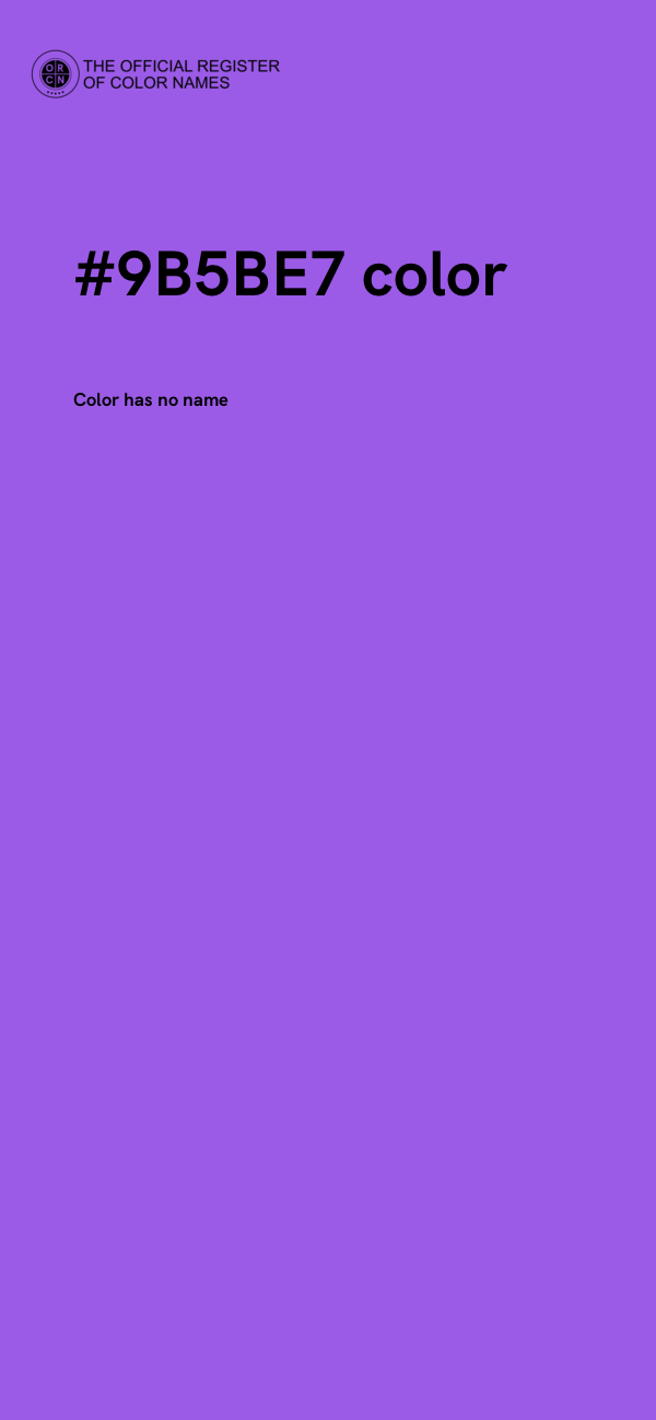 #9B5BE7 color image
