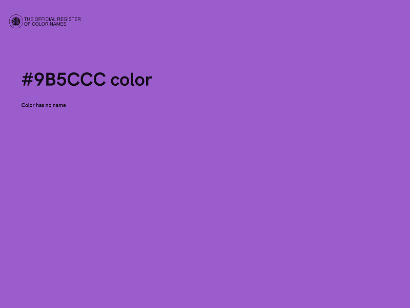 #9B5CCC color image