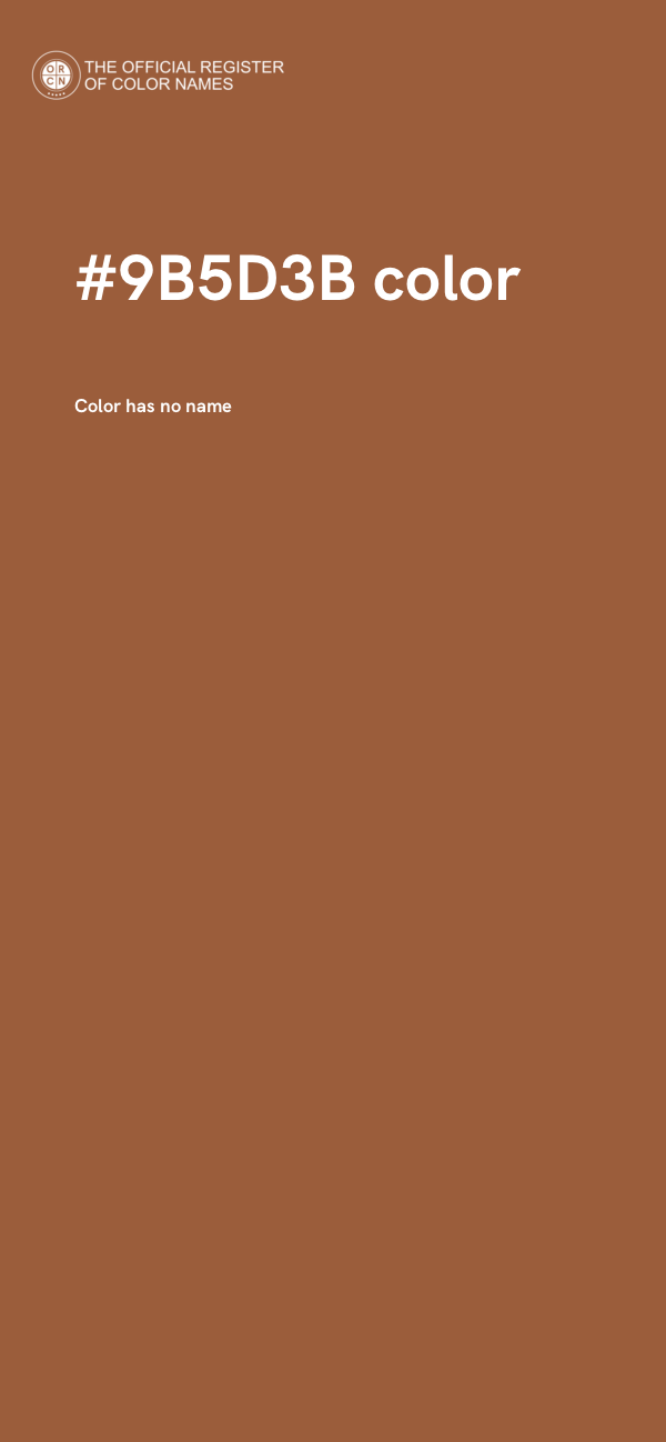 #9B5D3B color image