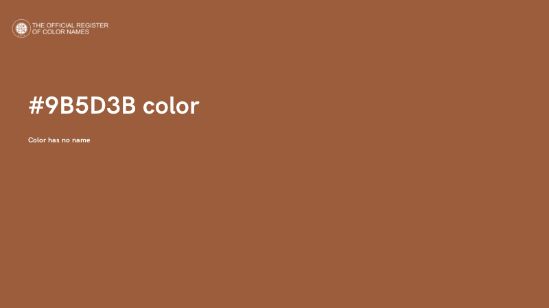 #9B5D3B color image