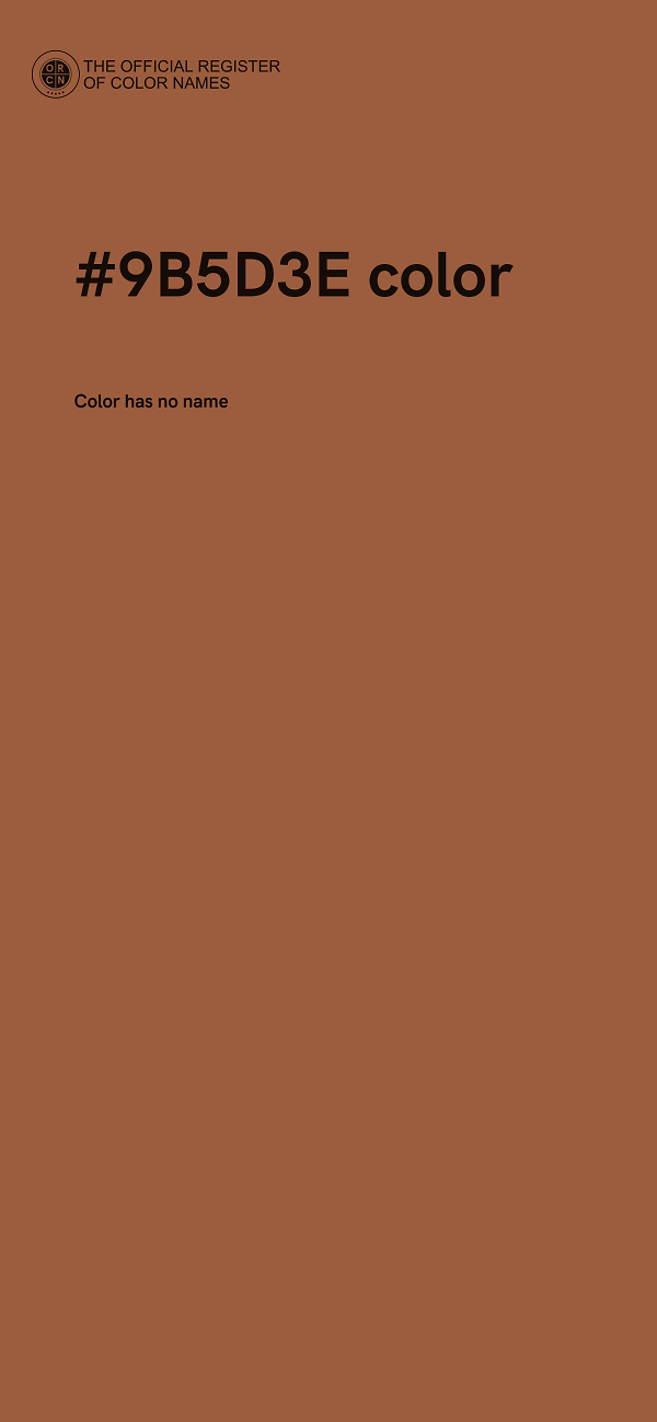 #9B5D3E color image