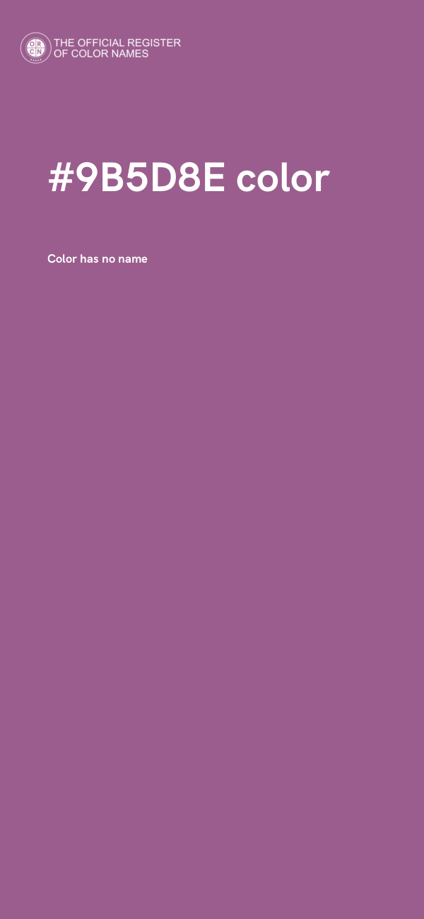 #9B5D8E color image