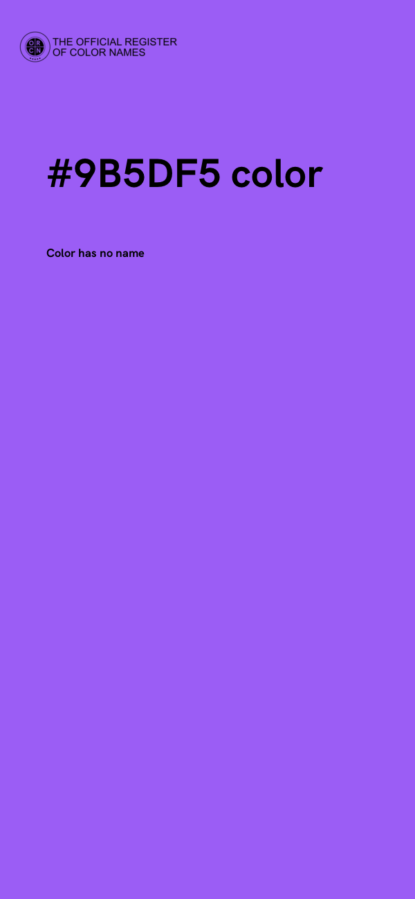 #9B5DF5 color image