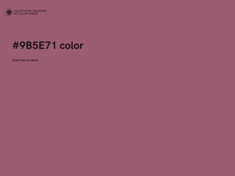 #9B5E71 color image
