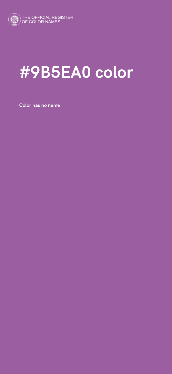 #9B5EA0 color image
