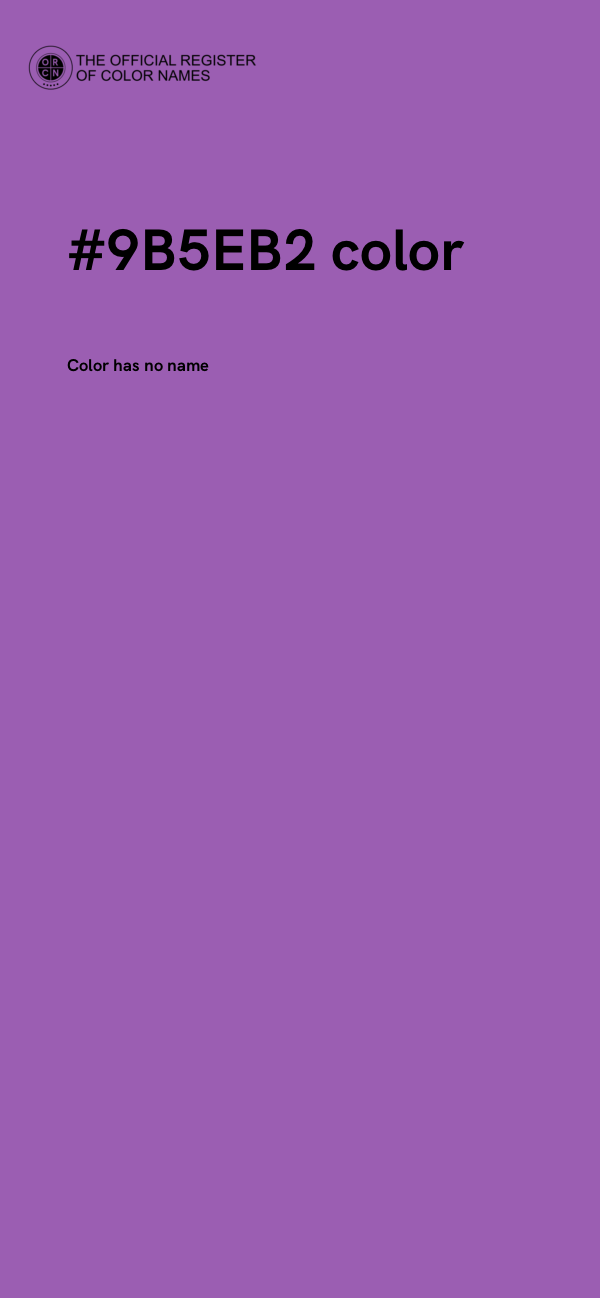 #9B5EB2 color image