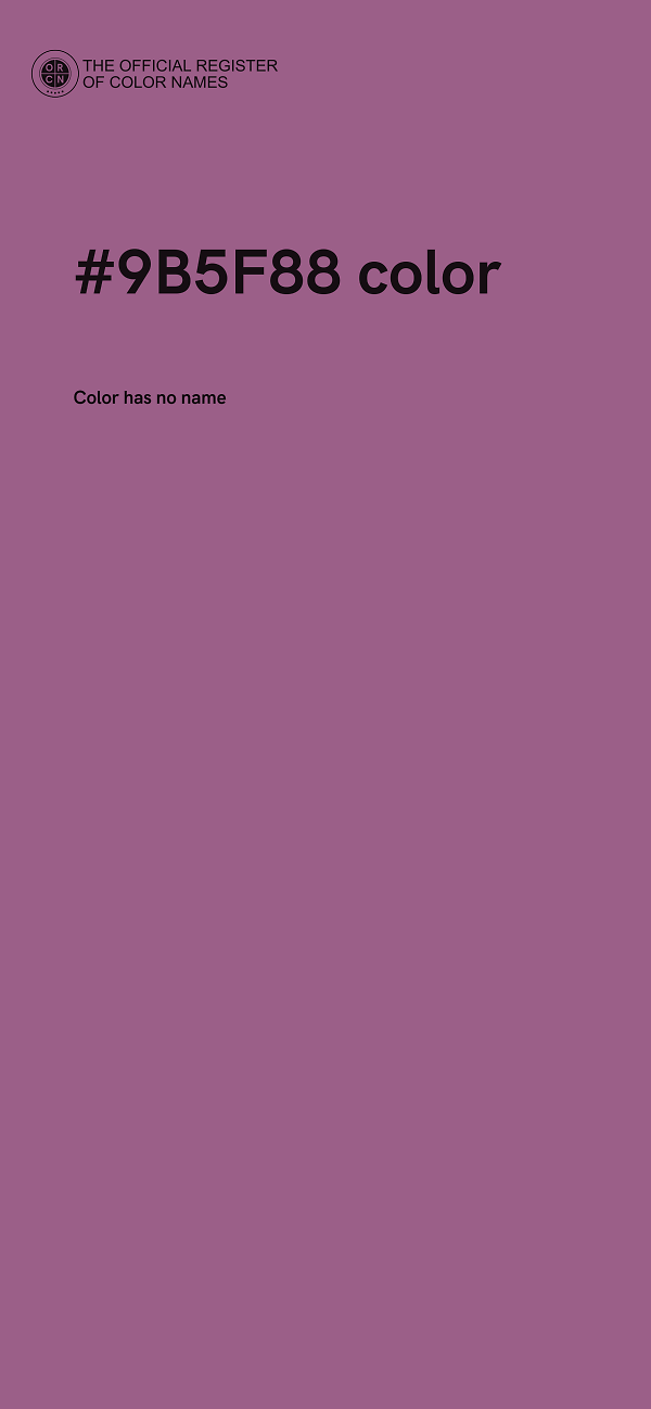 #9B5F88 color image