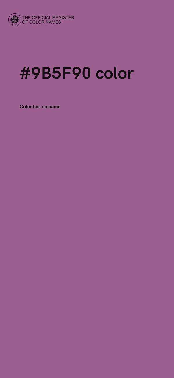#9B5F90 color image