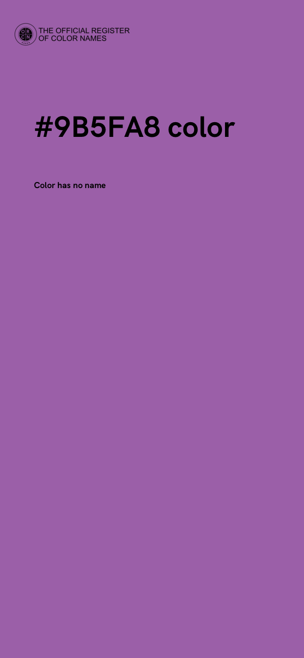 #9B5FA8 color image