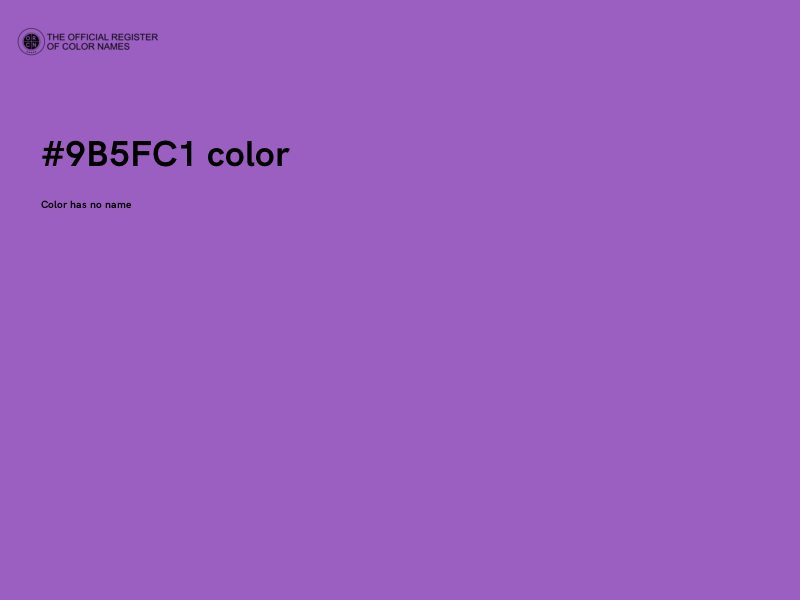 #9B5FC1 color image
