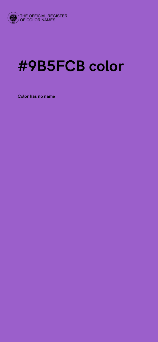 #9B5FCB color image