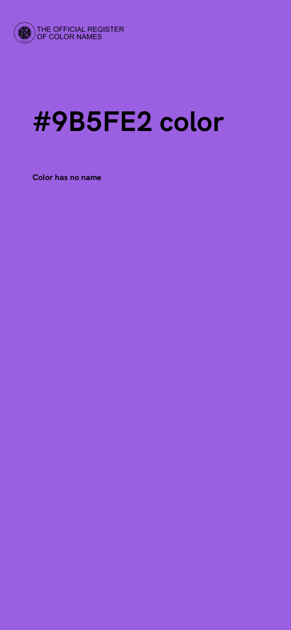 #9B5FE2 color image