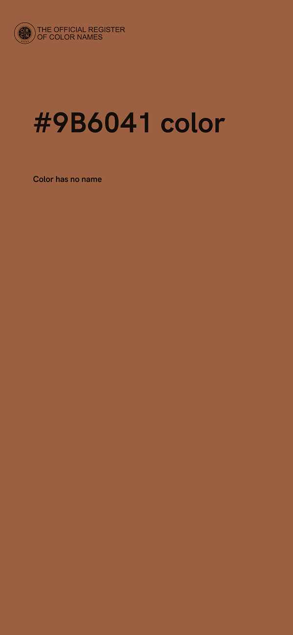 #9B6041 color image